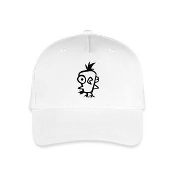 Verrücktes Huhn - Kinder Bio Basecap - Weiß - Vorne