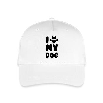 Love My Dog - Organic Kids’ Baseball Cap - white - Front