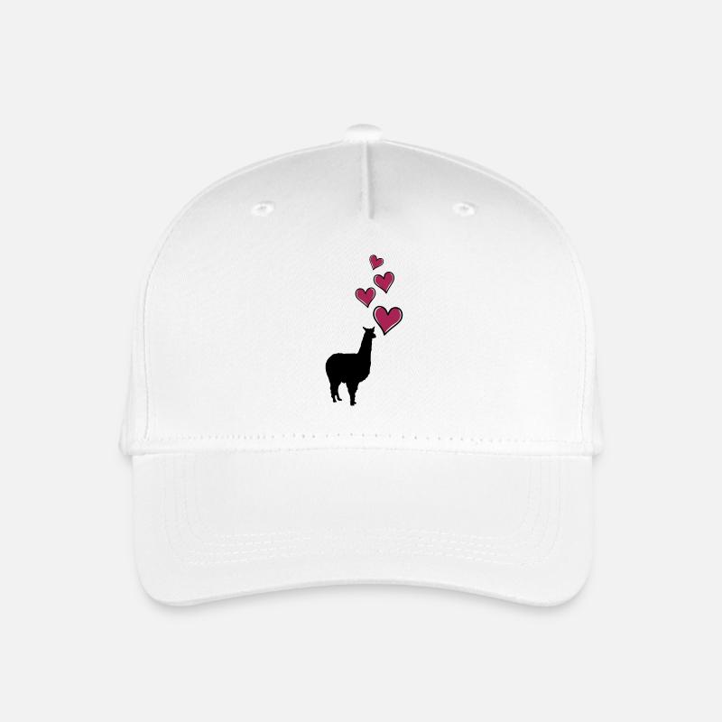 lama herzen - Kinder Bio Basecap - Weiß