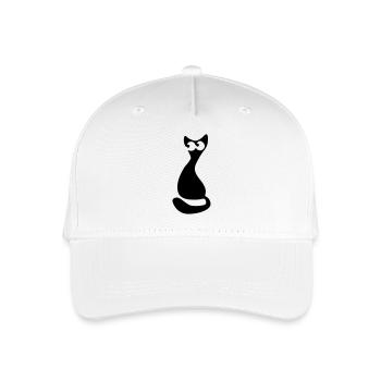 katze - Casquette de baseball bio Enfant - blanc - Devant