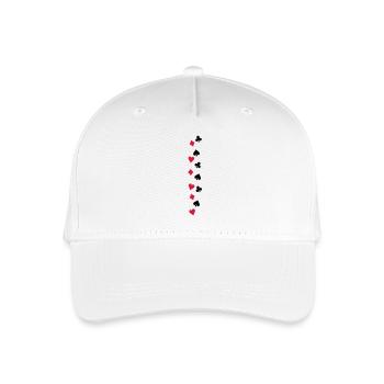 poker_symbole_f2 - Kinder Bio Basecap - Weiß - Vorne