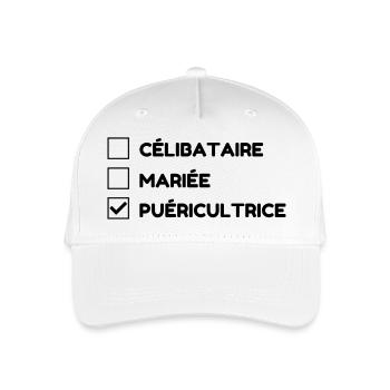 Nursery Nurse Kinderpflegerin Puéricultrice Baby - Organic Kids’ Baseball Cap - white - Front