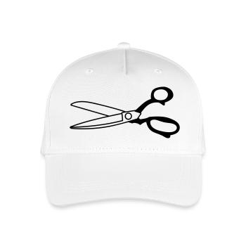 Schere - Kinder Bio Basecap - Weiß - Vorne