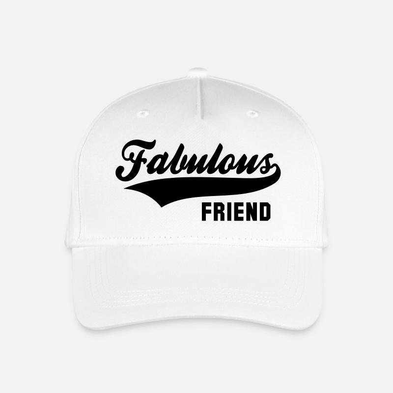 Fabulous FRIEND - Organic Kids’ Baseball Cap - white