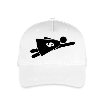 Super Hero - Organic Kids’ Baseball Cap - white - Front
