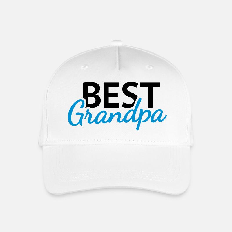 Best Grandpa - Kinder Bio Basecap - Weiß