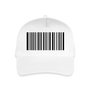 code-barre - Casquette de baseball bio Enfant - blanc - Devant