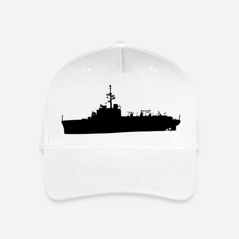 Boot Schiff Militärhubschrauber Tür - Kinder Bio Basecap - Weiß