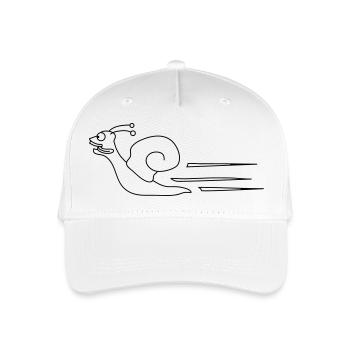 Fast Snail - Kinder Bio Basecap - Weiß - Vorne