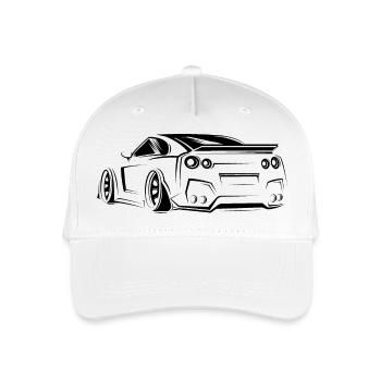 gtr racing symbol car tuner legend classic - Organic Kids’ Baseball Cap - white - Front