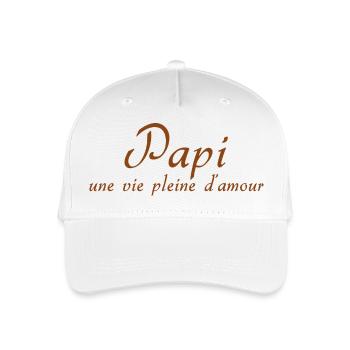 OPA PAPA OPA, HUMOR, OPA, WITZ 4 - Kinder Bio Basecap - Weiß - Vorne