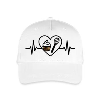 Patisserie Heart Whisk Dessert Sweet - Organic Kids’ Baseball Cap - white - Front