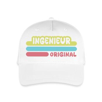 Ingenieur - Kinder Bio Basecap - Weiß - Vorne