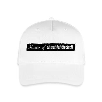 Master of Chuchichäschtli - Kinder Bio Basecap - Weiß - Vorne