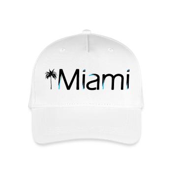 Miami - Kinder Bio Basecap - Weiß - Vorne