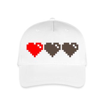 Retro Heart - Organic Kids’ Baseball Cap - white - Front