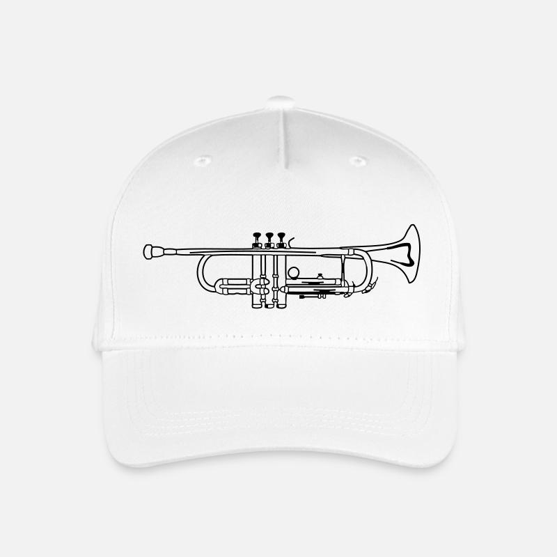 Trumpet - Kinder Bio Basecap - Weiß