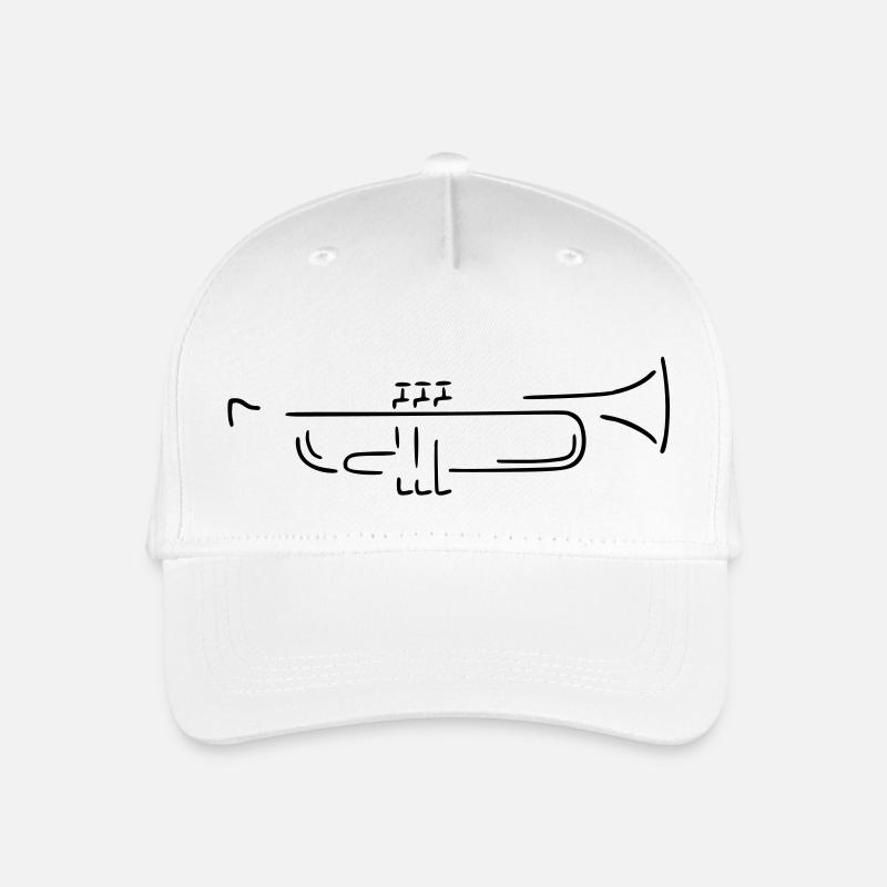 trumpet - Kinder Bio Basecap - Weiß
