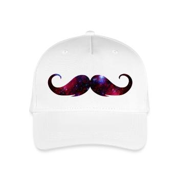 moustache universe - Organic Kids’ Baseball Cap - white - Front