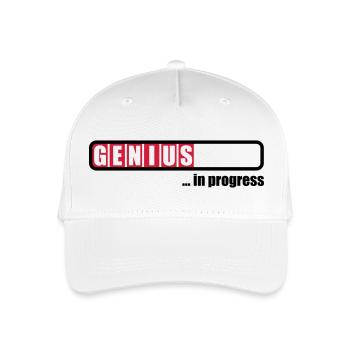 Genius in progress - Casquette de baseball bio Enfant - blanc - Devant