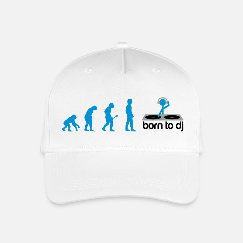 DJ Evolution - Born to DJ - Kinder Bio Basecap - Weiß