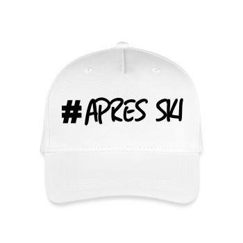 Ski, ski, ski, après-ski, freeski, hiver - Casquette de baseball bio Enfant - blanc - Devant