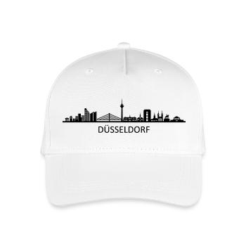Skyline - Düsseldorf - Kinder Bio Basecap - Weiß - Vorne