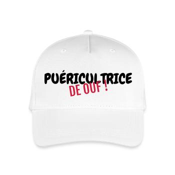 Nursery Nurse Kinderpflegerin Puéricultrice Baby - Organic Kids’ Baseball Cap - white - Front