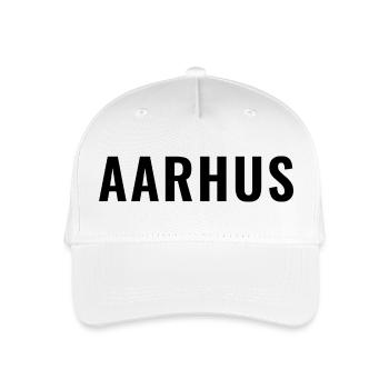 Aarhus Denmark Minimal Typography - Organic Kids’ Baseball Cap - white - Front