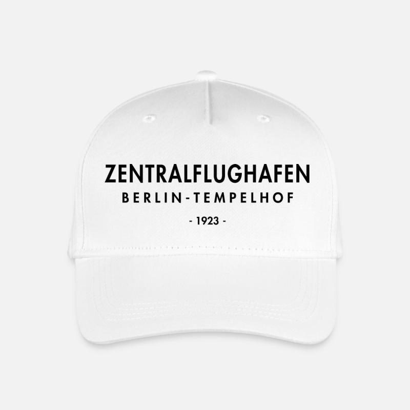 Zentralflughafen Berlin Tempelhof THF - Kinder Bio Basecap - Weiß