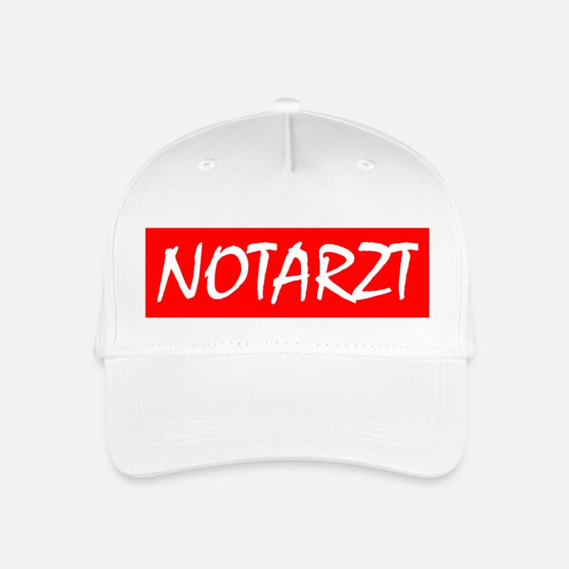 Notarzt - Kinder Bio Basecap - Weiß