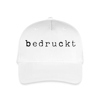 bedruckt Statement schwarz - Kinder Bio Basecap - Weiß - Vorne