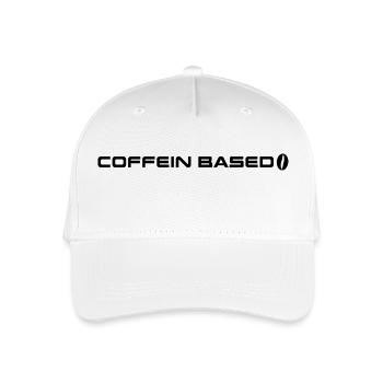 Caffeine based - Coffee lovers - Organic Kids’ Baseball Cap - white - Front