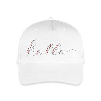 hello - Casquette de baseball bio Enfant - blanc - Devant