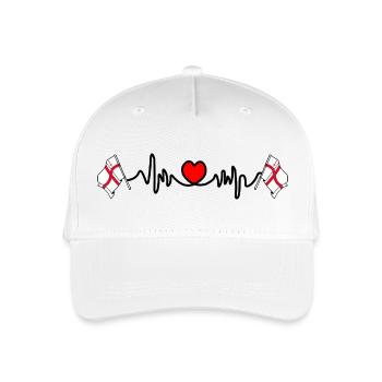 City of London Heartbeat - Organic Kids’ Baseball Cap - white - Front