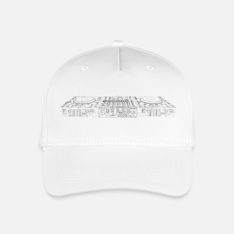 CDJ 1000 Setup DJ - Organic Kids’ Baseball Cap - white