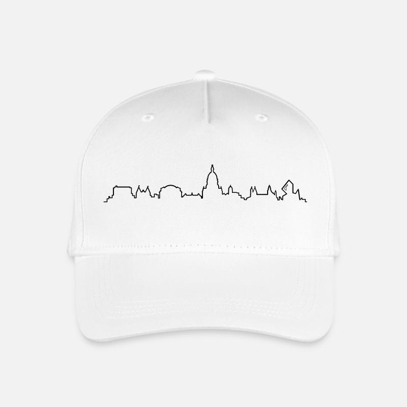 Skyline Mainz - Kinder Bio Basecap - Weiß