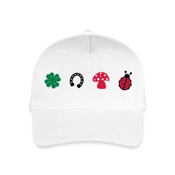 Glücksbringer - Kinder Bio Basecap - Weiß - Vorne