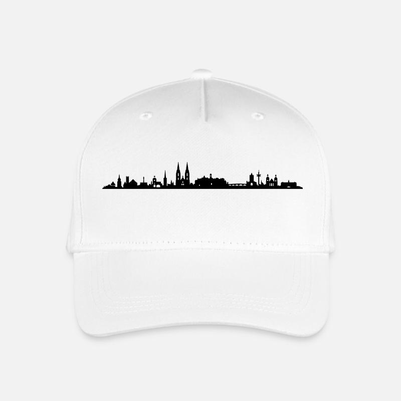 Skyline - Regensburg - Kinder Bio Basecap - Weiß