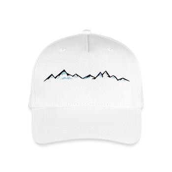 MONTAGNES Paysage Silhouette Panorama - Casquette de baseball bio Enfant - blanc - Devant