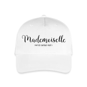 Mademoiselle Fait Ce Qu'Elle Veut - Casquette de baseball bio Enfant - blanc - Devant