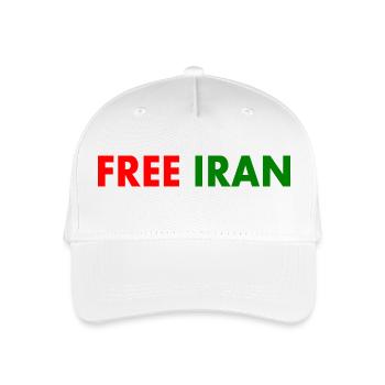 Free iran - Casquette de baseball bio Enfant - blanc - Devant