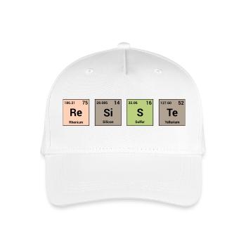 Résiste en éléments périodiques - Casquette de baseball bio Enfant - blanc - Devant