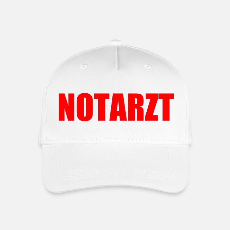 Notarzt - Kinder Bio Basecap - Weiß