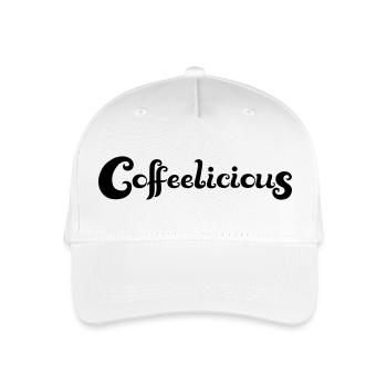 Coffeelicious (en anglais seulement) - Casquette de baseball bio Enfant - blanc - Devant