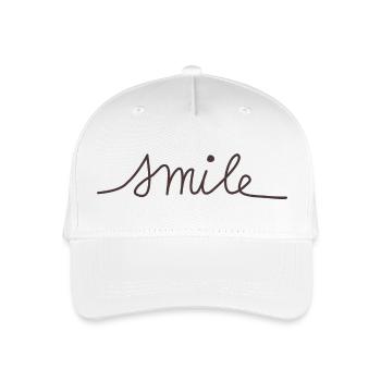Sourire - Casquette de baseball bio Enfant - blanc - Devant