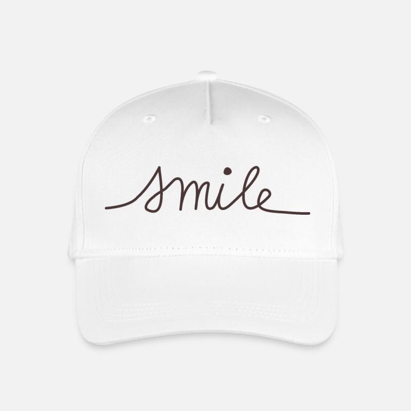 Smile - Kinder Bio Basecap - Weiß