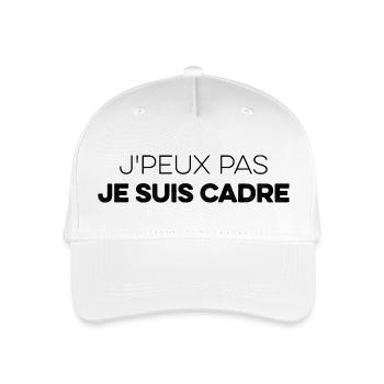 J'peux pas, je suis cadre, humour bureau, métier - Casquette de baseball bio Enfant - blanc - Devant