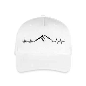 klettern berge EKG - Kinder Bio Basecap - Weiß - Vorne