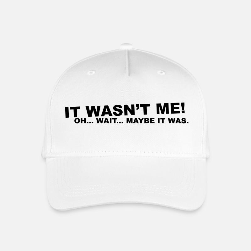 wasn't me! oh.... wait... - Organic Kids’ Baseball Cap - white